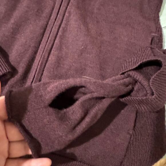 Lululemon Time To Thrive Merino Wool Jacket Dark Adobe Size 4 Warm & Cozy - Picture 3 of 7